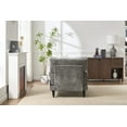 thumbnail image 4 of Chaise Lounge Indoor, Modern Upholstered Sleeper Chair and Sleeper Sofa for Living Room, Small Space, Grey, 4 of 8