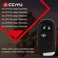 thumbnail image 2 of CCIYU 2 X Flip Key Fob Uncut Blade (SHELL CASE) 4 Buttons Replacement for fits 14-18 for Jeep for Cherokee / 14-18 for Dodge for Ram 1500 2500, 3500 4500 (GQ4-54T) with FCC: GQ4-54T /68159656AG, 2 of 6