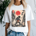 thumbnail image 2 of Samurai Bigfoot Japanese Vintage Graphic Ukiyo Art, Bigfoot Shirt,Bigfoot Lovers,Funny Tee, 2 of 5