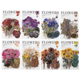 thumbnail image 4 of Pressed Flower Theme Stickers Set (320 Pieces) Dried Flowers Resin Stickers Decals Floral Botanical Journaling Stickers, 4 of 5