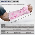 thumbnail image 6 of Jiueut Breast Cancer Arm Cast Cover Pink Ribbon Arm Cast Sleeve with Thumb Cover Washable Cast and Bandage Protector Size S Hand Cast Covers for Shower Adult Cast Covers, 6 of 7
