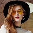 thumbnail image 2 of Retro Top Bar Aviator Sunglasses for Men and Women - Mirror Lens for Outdoor Activities, Driving, and Beach Travel - UV400 Protection, 2 of 5