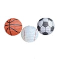 thumbnail image 5 of Dserhfy 5 Pcs/Set Football Paper Lanterns, Hanging Great Fidelity Foldable Round Olive Shape Decoration, Clear Print Reusable Basketball Lantern Ornaments Household Decor Stuff, 5 of 8