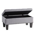 thumbnail image 4 of OSP Furniture Clement Storage Bench, Dove, 4 of 9