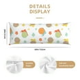 thumbnail image 2 of Body Pillow Cover - Soft Body Pillow Pillowcase, Cute Cartoon Snail Flower Breathable Long Body Pillow Case Cover with Invisible Zipper 20x60in, 2 of 5