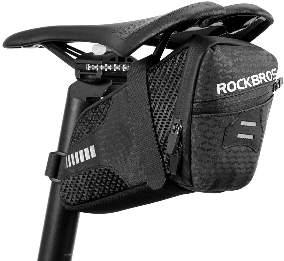 ROCKBROS 1.5L Bike Saddle Bag Bike Seat Bag Under Seat Pouch Waterproof ...