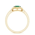 thumbnail image 3 of Rosec Jewels Natural Emerald Oval Engagement Ring - Vintage Style Half Carat Emerald Ring - AAA Quality - With Jewelry Box, 14K Yellow Gold, US 11.50, 3 of 9