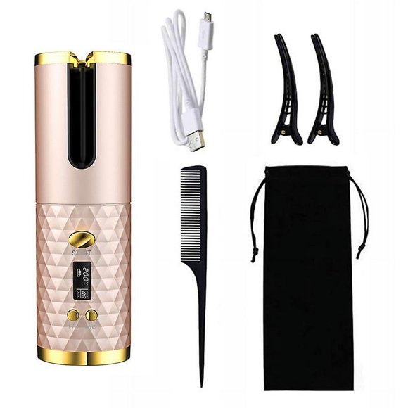 Hair Curler , Automatic Hair Curler, Portable Travel Usb Rechargeable Hair Curler, Ceramic Coating,