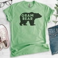 thumbnail image 2 of Gram Bear T-Shirt, Unisex Women's Shirt, Grandma T-shirt, Gram Shirt, Grandmother Shirt, Heather Apple Green, X-Large, 2 of 6