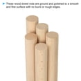 thumbnail image 3 of Unique Bargains 3/4 x 6 Inch Dowel Rods Wood Sticks Unfinished Wooden Dowel Rods Round Dowels Sticks 25 Pcs, 3 of 6