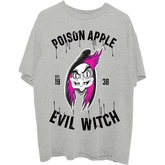 Disney Unisex T-Shirt Snow White Evil Witch Poison Apple (Small)