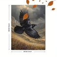 thumbnail image 3 of Raven Flying Canvas Wall Art Print, Nature Wall Art for Living Room Bedroom Office Hallway Home, 3 of 8