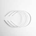 thumbnail image 4 of FVDPWYE 10pcs Women Girls Satin Plain Headband Alice Ban Hair Band DIY White, 4 of 9