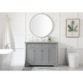 thumbnail image 6 of Elegant Decor Clarence 48" Solid Wood and Metal Single Bathroom Vanity in Gray, 6 of 8