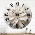 thumbnail image 1 of Designart "blossom Beauty In Simplicity Beauty I" Minimalism Oversized Wall Clock, 1 of 6