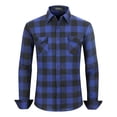 thumbnail image 1 of Camisa Hombre Manga Larga Cuadros Franela Casual Moda, 1 of 8