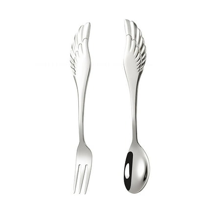 

Cutlery Set Travel Cutlery Set Including Fork Spoon Portable Stainless Steel Suitable for Restaurants and Banquets Silver Gray 1