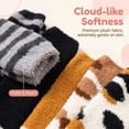 thumbnail image 5 of TRANSLINK 6 Packs Womens Cat Fuzzy Socks Non Slip Warm Cozy Soft Winter Slipper Socks Gift Size 5-9, 5 of 7