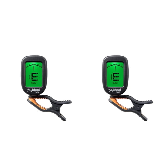 2 Pieces Instrument Electronic Tuner Compact Portable