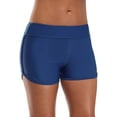 thumbnail image 3 of Women Sporty Swim Shorts Solid Board Shorts Boyleg Swim Bottoms, 3 of 6