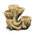 thumbnail image 2 of Tocón de árbol, maceta, planta, contenedor, estatua, maceta, regalo, decoración, resina decorativa Rojo, 2 of 9