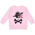 thumbnail image 2 of Inktastic Grunge Pirate Skull and Cross Bones Toddler Sweatshirt, 2 of 4