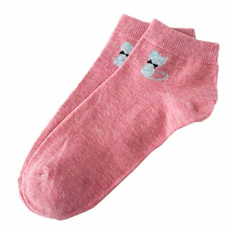 

Huaai socks for women Women Keep Warm Cotton Skateboard Sock Comfortable Socks cute socks Pink