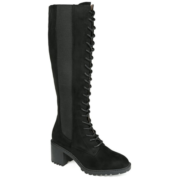 Journee Womens Jenicca Stacked Heel Knee High Boots