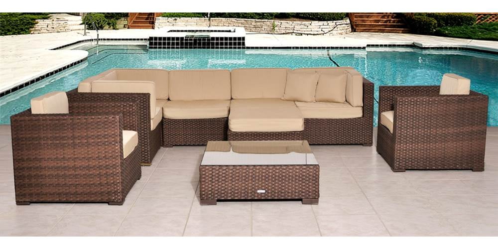 Atlantic Lexington Deluxe 3 Piece Deep Seating Set With Antique Atlantic Lexington Deluxe 3 Piece Deep Seating Set With Antique Beige Sunbrella Cushions Com
