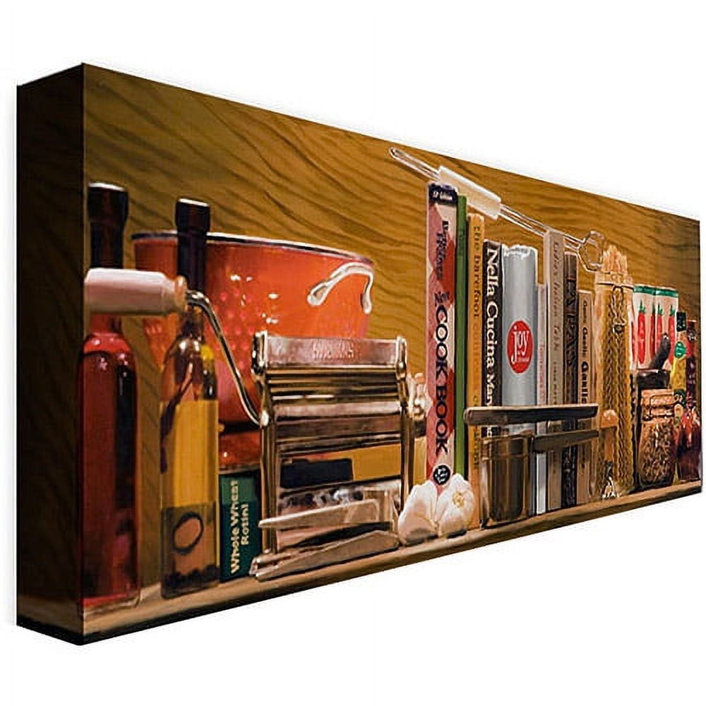 Trademark Art "Pasta Kitchen" Canvas Wall Art by Roderick Stevens