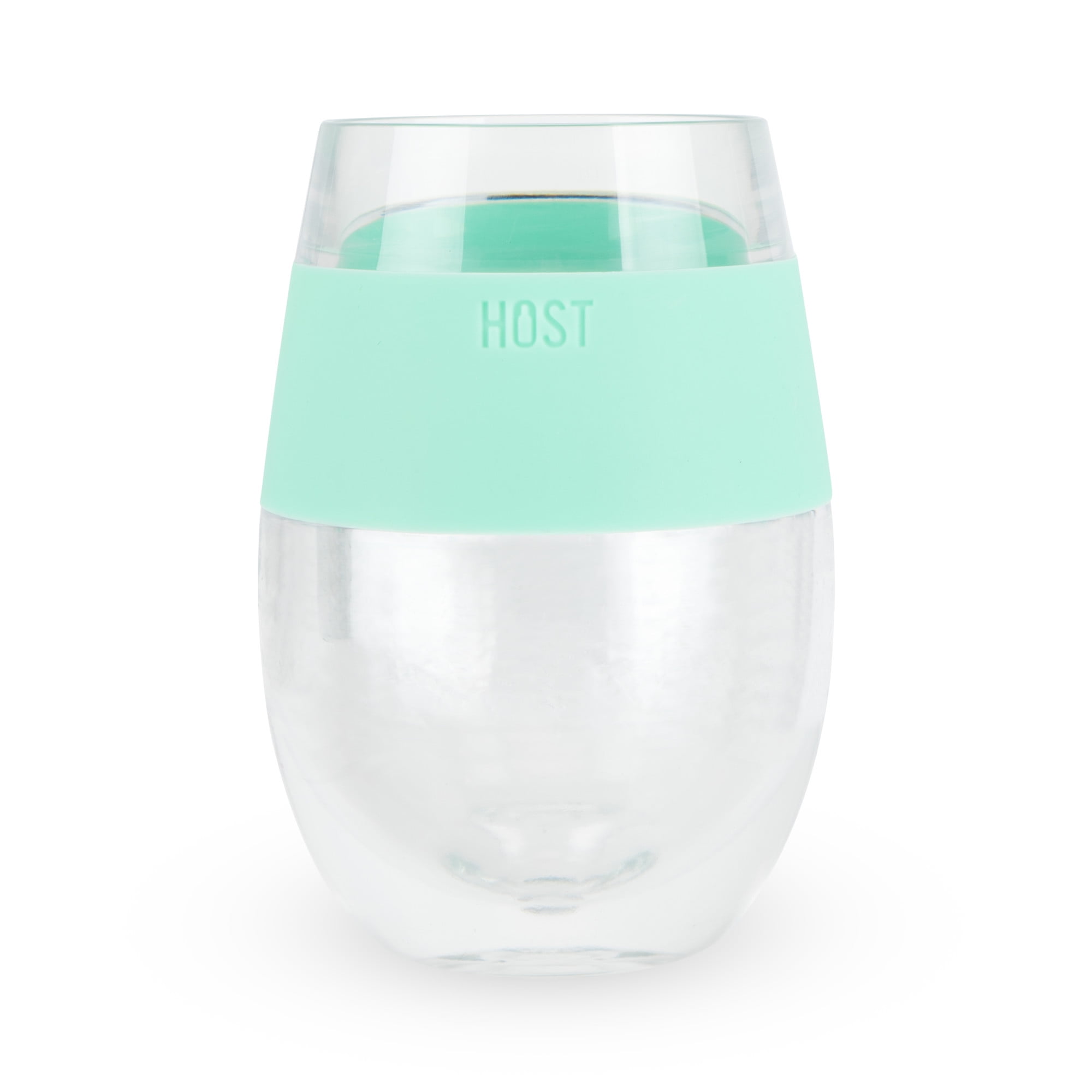 HOST Plastic Double Wall Insulated Freezable Drink Cooling Cup, Mint Green
