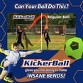 thumbnail image 3 of Kickerball Swerve and Curve Size 4 Soccer Ball, Soccer Training Ball with Special Curving Panels, Outdoor and Indoor Soccer Ball, Fun Soccer Ball for Kids and Adults, Venom Green, 3 of 8