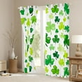 thumbnail image 3 of Feelyou Leaf Black Out Curtains, Seasonal Spring Holiday Curtains Pack of 2 (42x63 Each), 3 of 6