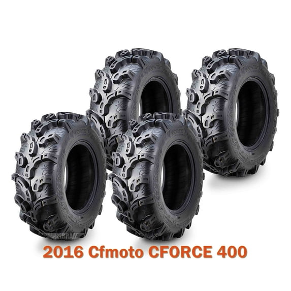 4 Premium WANDA ATV tires 25x8-12 Front & Rear for 2016 Cfmoto CFORCE 400 Super Mud
