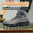 thumbnail image 6 of SKIUHS Men's High-Top All-Season Safety Boots – Lightweight, Durable, Comfortable, Slip-Resistant,Impact/Puncture Resistant Work Boots, 6 of 7