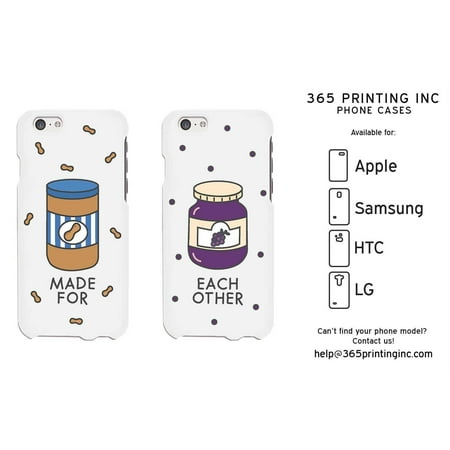 Peanut Butter Jelly Cute BFF Matching Phone Cases For Best