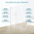 thumbnail image 4 of 2 Pcs Magazine Holders, Clear Acrylic File Holder Desk Organizers, Vertical Magazine Rack for Home Office School, Desktop Book Storage, 4 of 8