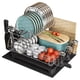 thumbnail image 1 of Escurridor de Trastes Acero Inoxidable para Mostrador de Cocina, Escurridor de Platos con Soporte para Copas de Vino, Estante para Cubiertos y Almohadilla de Secado Adicional, 1 of 7