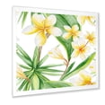 thumbnail image 2 of Designart 'Yellow Flowers and Tropical Foliage X' Traditional Framed Art Print, 2 of 4