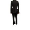 thumbnail image 4 of OrlyCollection Womens Peplum Blazer with Silver Buttons High Low Jacket (Black,1X), 4 of 5