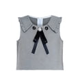 thumbnail image 4 of Girls Dress Pleated White Black Plaid Collar School Uniform 4 Years, 4 of 6