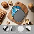 thumbnail image 4 of Pofeuu Heart Shaped Cloud Print Silicone Pot Mat Mitten With Hanging Loop Heat Resistant Oven Mitts Non-Slip Bbq Baking Smoking Potholders, 4 of 7