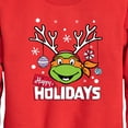 thumbnail image 3 of Teenage Muntant Ninja Turtles - Happy Holidays - Toddler And Youth Crewneck Fleece Sweatshirt, 3 of 5