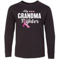 thumbnail image 3 of Inktastic Breast Cancer Awareness My Grandma is a Fighter Long Sleeve Youth T-Shirt, 3 of 5