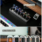 ITIGOITIE Imitation IPS Nixie Tube Clock,DIY ,RGB,LCD Screen,with Beautiful Gift Box