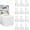 White, variant on 12 count Ballot Box with Slot, Cardboard Voting Box Raffle Ticket Boxes with Removable Header for Elections, , Donations, Suggestions, Voting Contest 6 x 6 x 6 In (Blue)