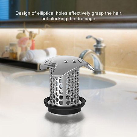 

Bath Tub Stainless Steel Drain Protector Floor Drain Plug Kitchen Laundry Water Stopper Bathroom Bathtub Drain Cover New