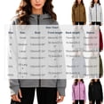 thumbnail image 3 of BaoFuBaoMei Womens Sweatshirt Thumb Holes Plus Size Full Zip up Long Sleeve Hooded Neck Hoodies Solid Fall Winter Tops with Zip Pockets, 3 of 6