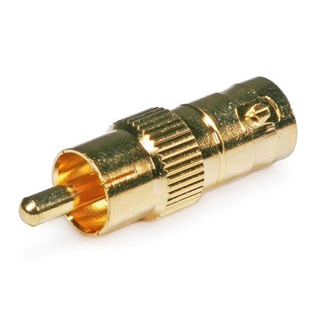 UPC: 0844660041276 | Monoprice BNC Female to RCA Male Adapter – Gold Plated | Transfer 75ohm Signals