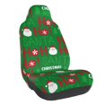 thumbnail image 1 of Wukai Cute Santa Full Set Car Seat Covers with Soft Padding Universal Auto Front Seats Protector and Cushion Mat, 1 of 5